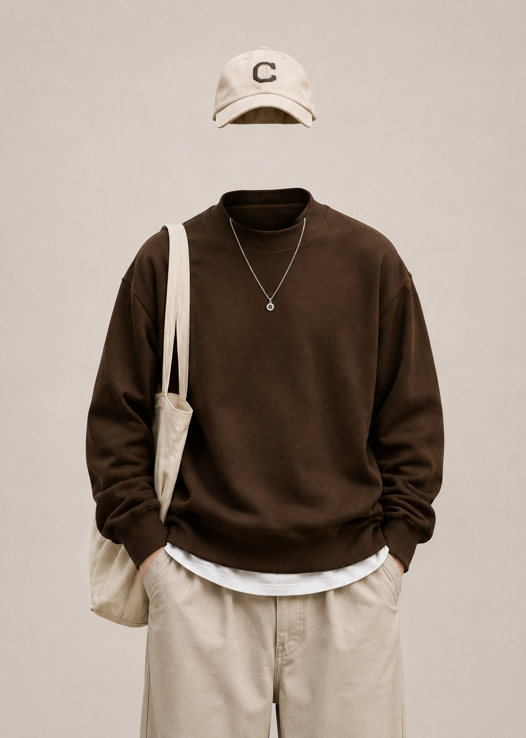 Brown Crewneck Sweatshirt