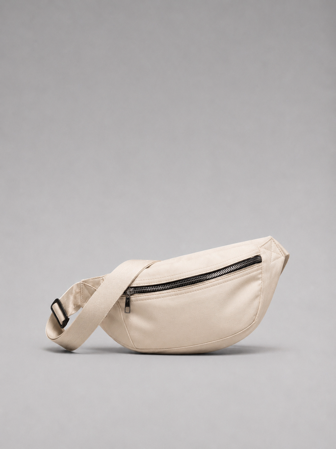 Cream Canvas Sling Bag